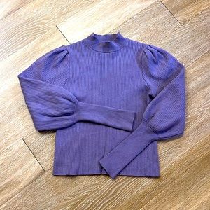 Balloon-Sleeve Sweater